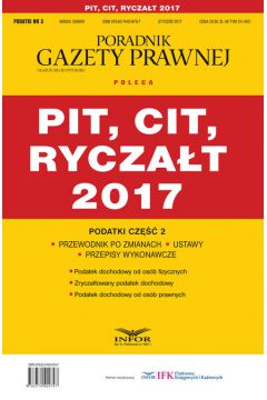 PIT CIT Ryczałt 2017 Podatki Część 2